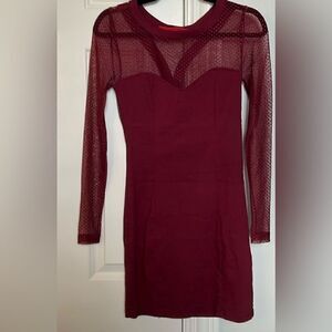 NWT Nameless mesh sleeve mini dress